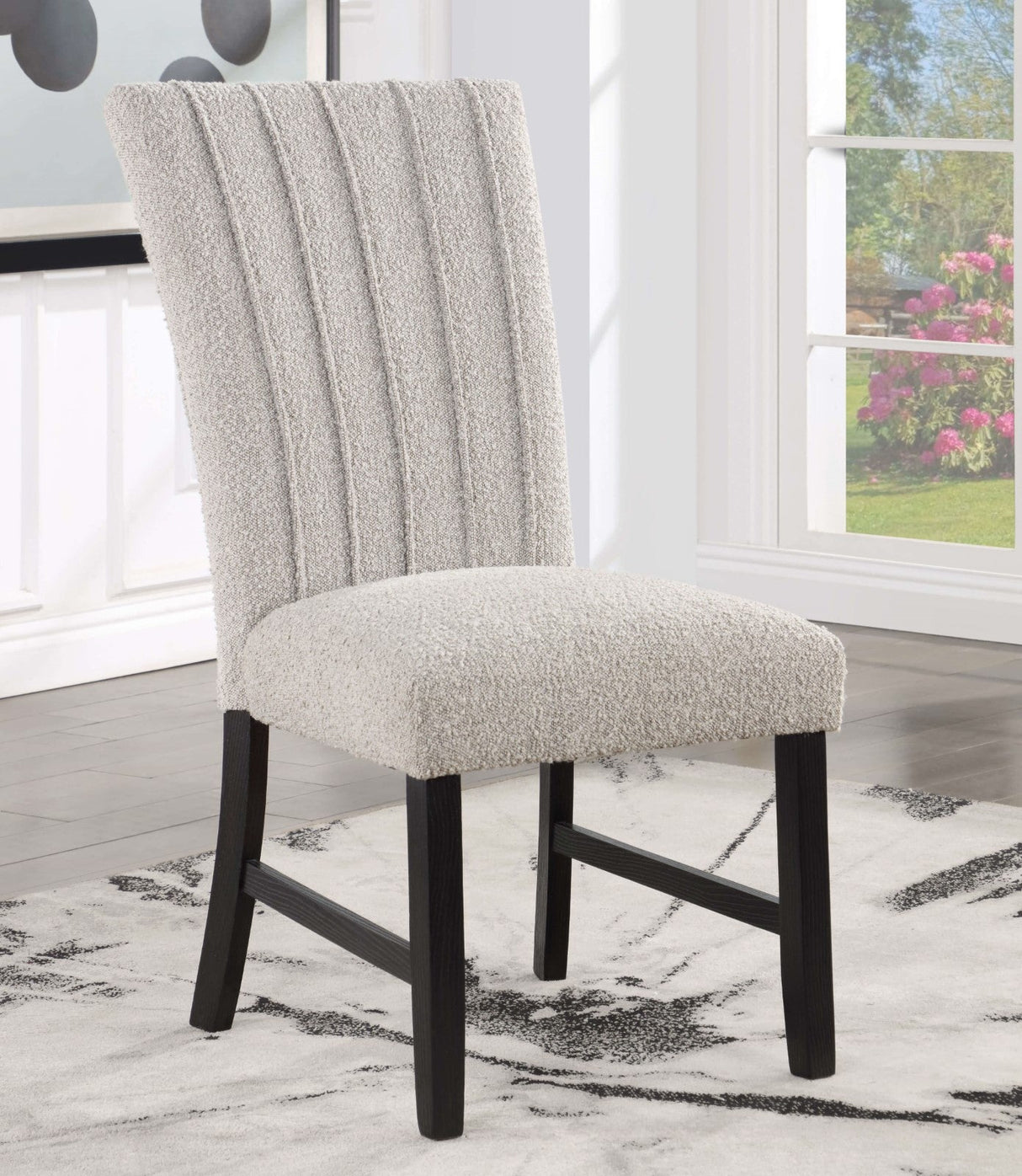 Alta Gray/Black Side Chair from Furniture of America - Luna Furniture