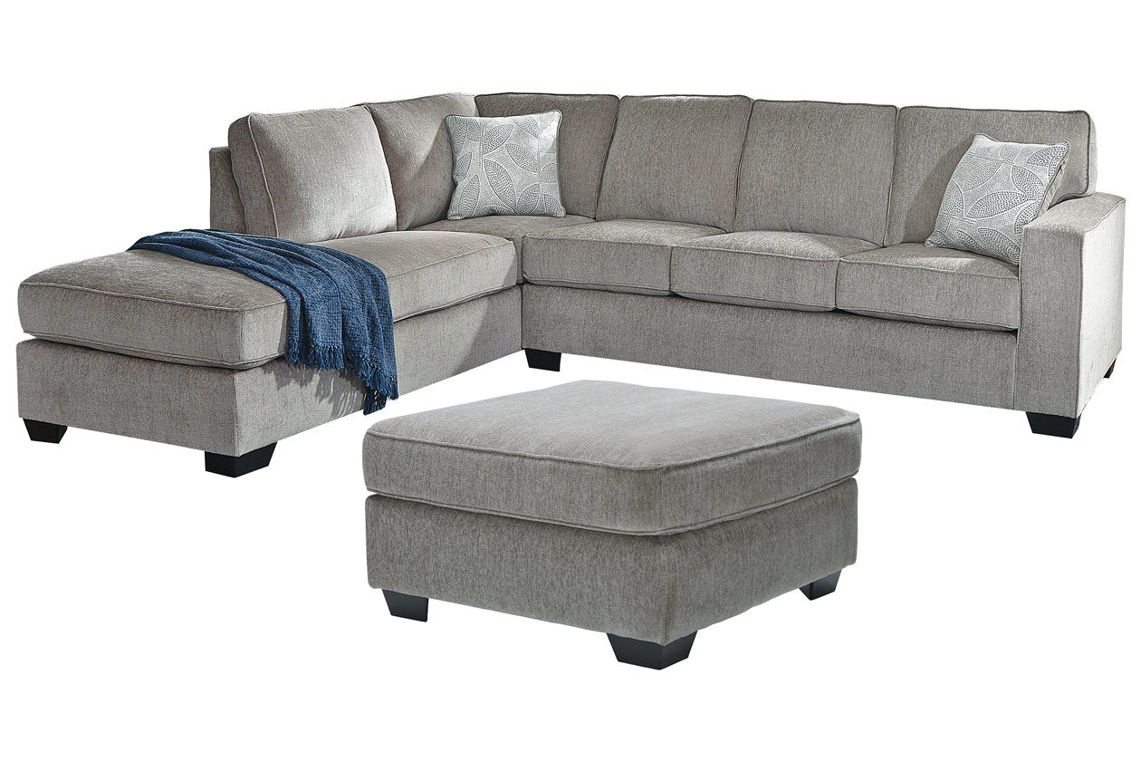 Altari Alloy 2-Piece Sectional with Ottoman from Ashley - Luna Furniture