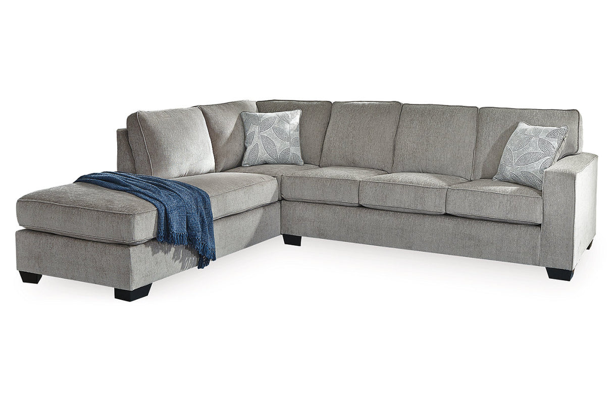 Altari Alloy 2-Piece Sectional with Ottoman from Ashley - Luna Furniture