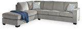 Altari Alloy 2-Piece Sleeper Sectional with Ottoman from Ashley - Luna Furniture