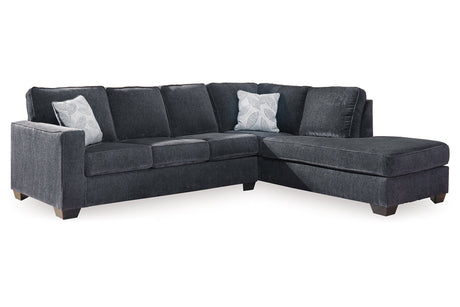 Altari Slate 2-Piece Sectional and Ottoman from Ashley - Luna Furniture