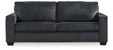 Altari Slate Queen Sofa Sleeper, Loveseat, Chair and Oversized Ottoman from Ashley - Luna Furniture