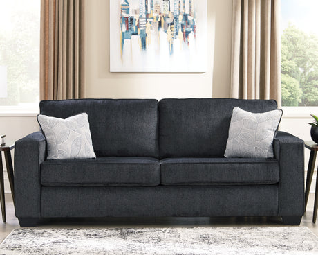 Altari Slate Queen Sofa Sleeper, Loveseat, Chair and Oversized Ottoman from Ashley - Luna Furniture
