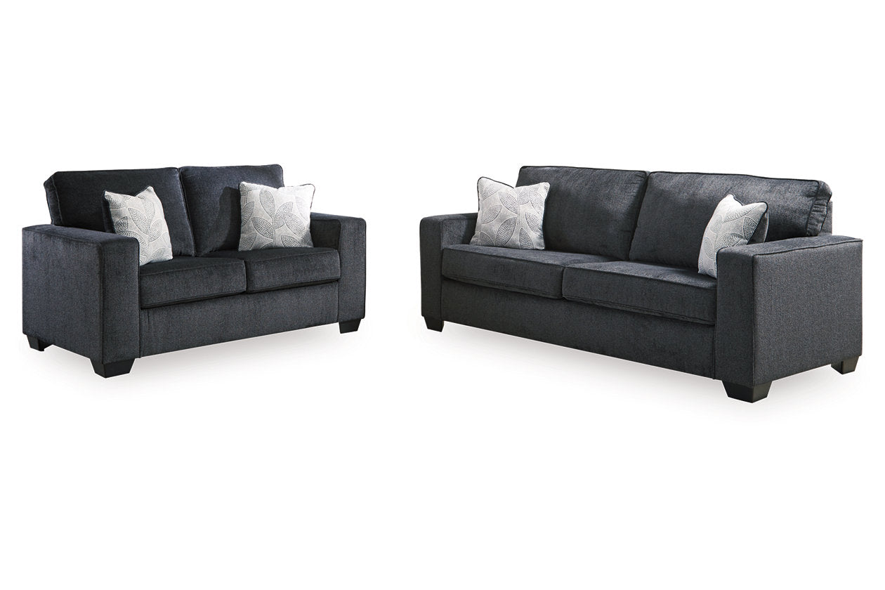 Altari Slate Sofa Sleeper and Loveseat from Ashley - Luna Furniture