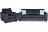 Altari Slate Sofa Sleeper with Chair from Ashley - Luna Furniture