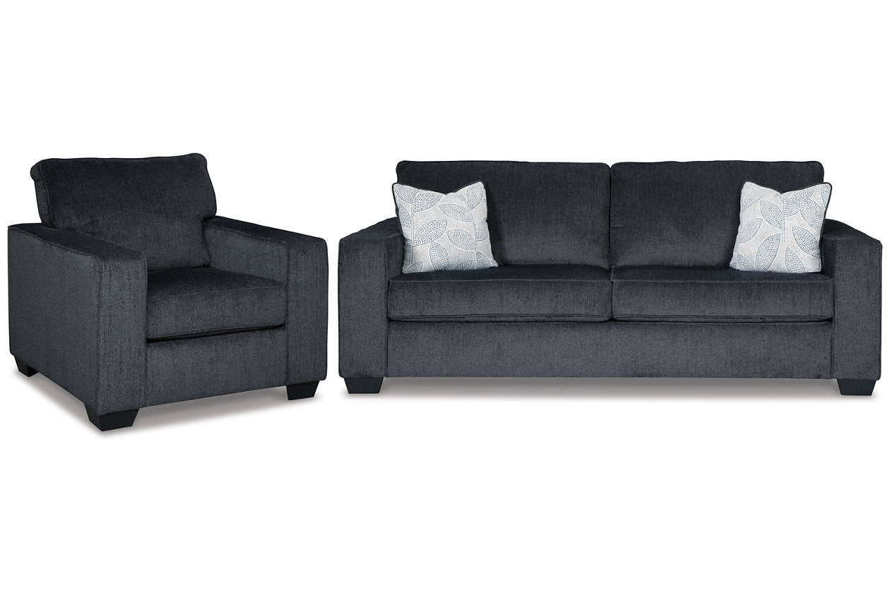Altari Slate Sofa Sleeper with Chair from Ashley - Luna Furniture