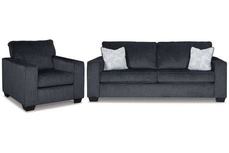 Altari Slate Sofa Sleeper with Chair from Ashley - Luna Furniture