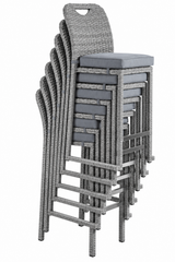 Cyprus Gray Bar Chair, Set of 2 from Furniture of America - Luna Furniture