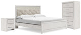 Altyra King Panel Bed, Chest and 2 Nightstands from Ashley - Luna Furniture