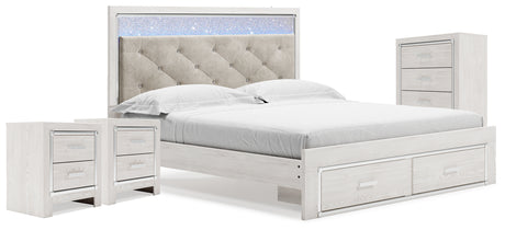 Altyra King Storage Bed, Chest and 2 Nightstands from Ashley - Luna Furniture