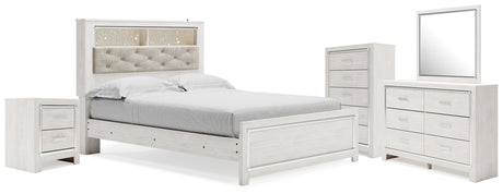 Altyra Queen Bookcase Bed, Dresser, Chest and Nightstand from Ashley - Luna Furniture