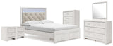 Altyra Queen Storage Bed, Dresser Mirror, Chest and 2 Nightstands from Ashley - Luna Furniture