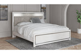 Altyra White King Upholstered Platform Bed from Ashley - Luna Furniture
