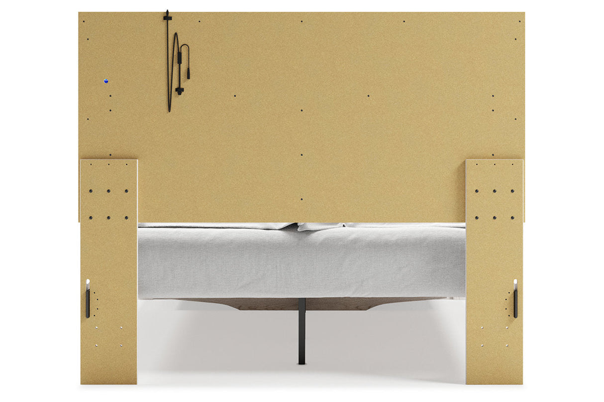 Altyra White Queen Upholstered Storage Panel Bed from Ashley - Luna Furniture