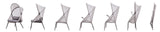 Alverta Light Gray Foldable Chair from Furniture of America - Luna Furniture