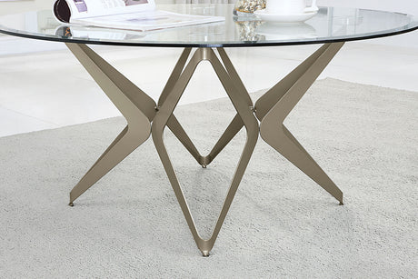 Alvise Champagne Coffee Table from Furniture of America - Luna Furniture