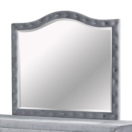 Alzir Gray Mirror (Mirror Only) from Furniture of America - Luna Furniture