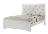 Amalia White Upholstered Panel Bedroom Set from Crown Mark - Luna Furniture