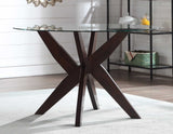 Amalie Walnut/Gray Round Dining Room Set from Steve Silver - Luna Furniture