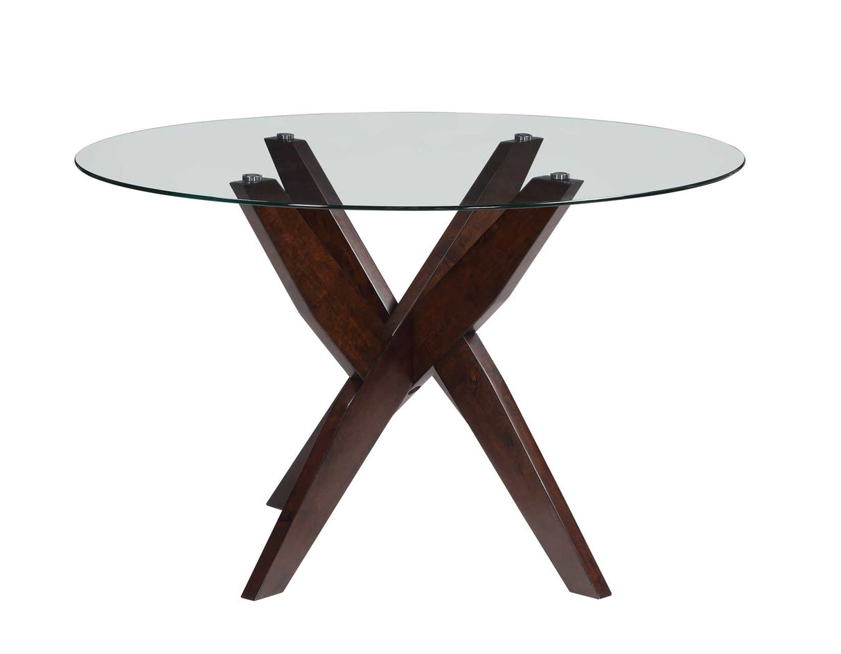 Amalie Walnut/Gray Round Dining Room Set from Steve Silver - Luna Furniture