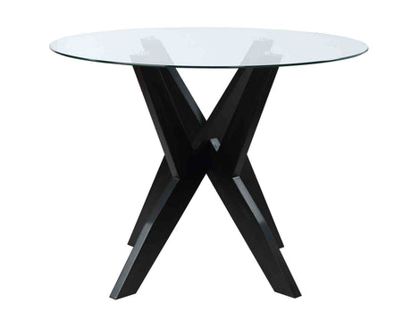 Amalie Black/Gray Round Dining Room Set from Steve Silver - Luna Furniture