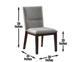 Amalie Side Chair, Camel Linen, Set of 2 from Steve Silver - Luna Furniture