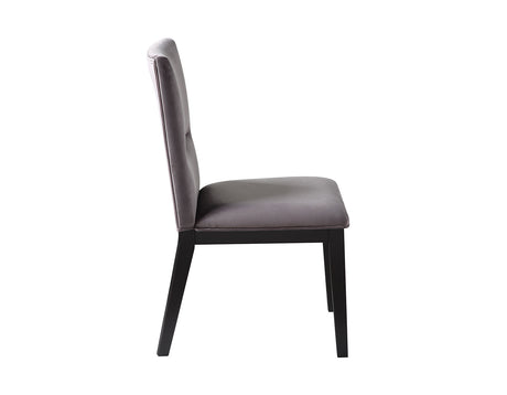 Amalie Side Chair, Grey Velvet, Set of 2 from Steve Silver - Luna Furniture