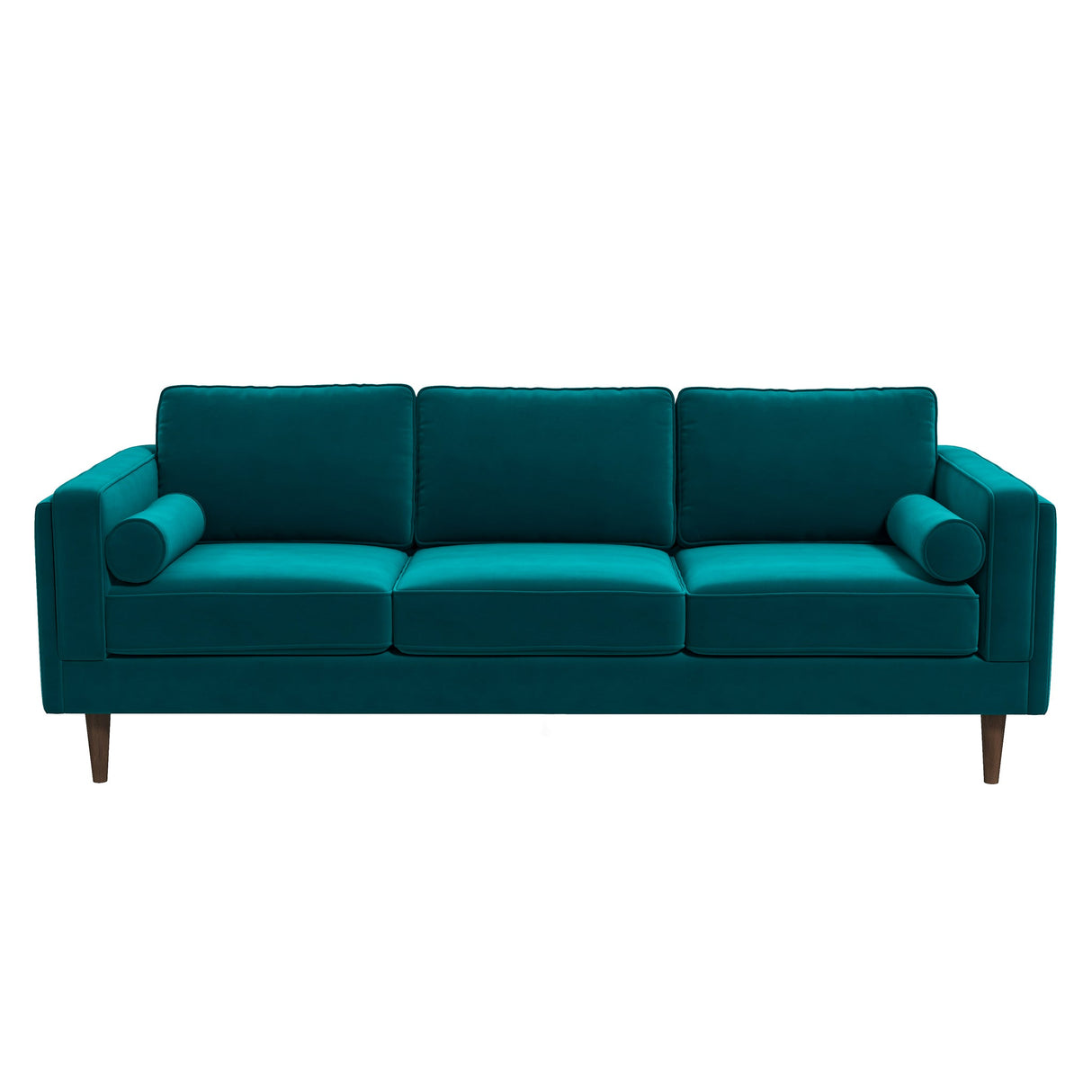 Amber Teal Mid-Century Modern Luxury Velvet Sofa from Ashcroft Furniture - Luna Furniture