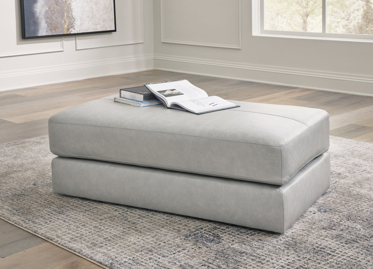 Amiata Glacier 2-Piece Sectional with Ottoman from Ashley Furniture - Luna Furniture