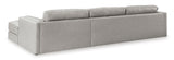 Amiata Glacier Leather 2-Piece RAF Chaise Sectional from Ashley - Luna Furniture