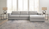 Amiata Glacier Leather 2-Piece RAF Chaise Sectional from Ashley - Luna Furniture