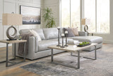 Amiata Glacier Leather 2-Piece RAF Chaise Sectional from Ashley - Luna Furniture
