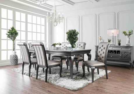 Amina Gray 7-Piece Dining Room Set from Furniture of America - Luna Furniture
