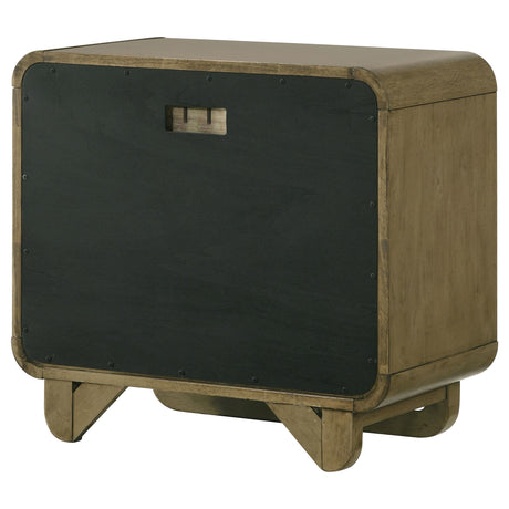 Amsbury Nutmeg 2-Drawer Nightstand from Coaster - Luna Furniture