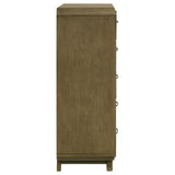 Amsbury Nutmeg 5-Drawer Chest from Coaster - Luna Furniture
