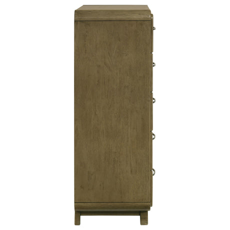 Amsbury Nutmeg 5-Drawer Chest from Coaster - Luna Furniture