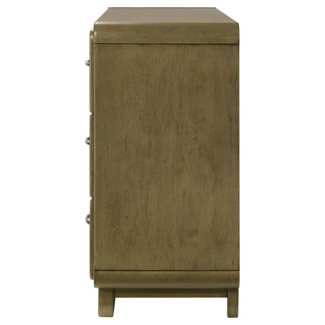 Amsbury Nutmeg 6-Drawer Dresser from Coaster - Luna Furniture