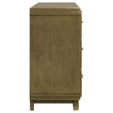 Amsbury Nutmeg 6-Drawer Dresser from Coaster - Luna Furniture