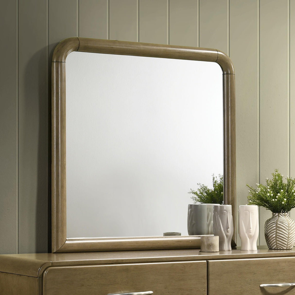 Amsbury Nutmeg Dresser Mirror (Mirror Only) from Coaster - Luna Furniture