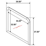 Amsbury Nutmeg Dresser Mirror (Mirror Only) from Coaster - Luna Furniture