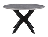 Amy Black/Gray Round Dining Room Set from Steve Silver - Luna Furniture