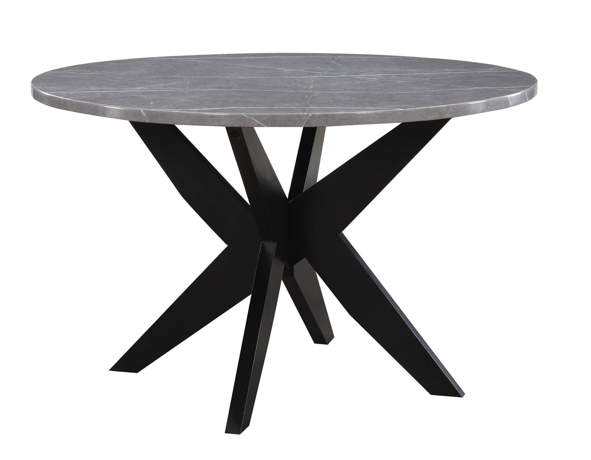 Amy Black/Gray Round Dining Room Set from Steve Silver - Luna Furniture
