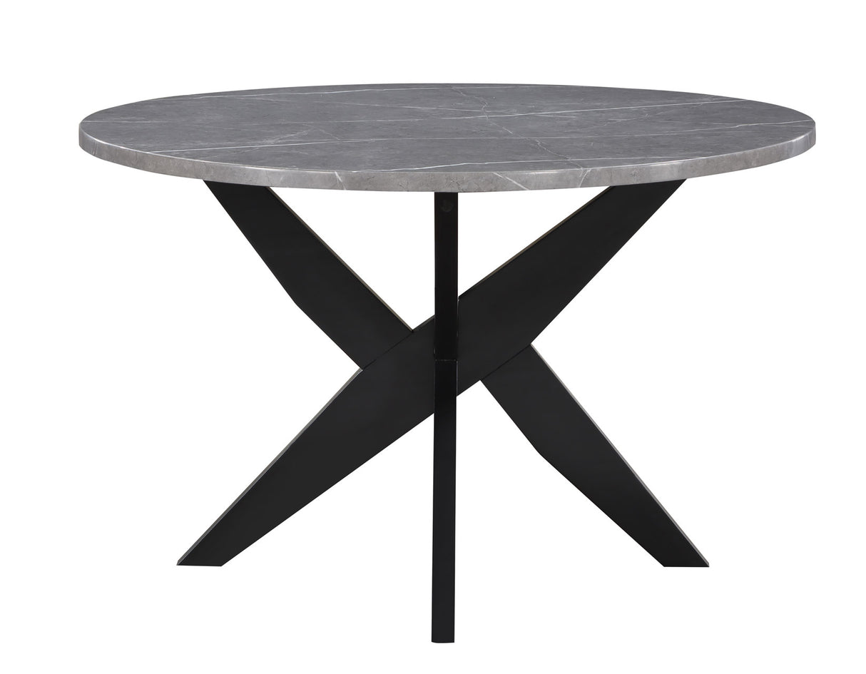 Amy Black/Gray Round Dining Room Set from Steve Silver - Luna Furniture