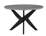 Amy Black/Gray Round Dining Room Set from Steve Silver - Luna Furniture