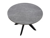 Amy Black/Gray Round Dining Room Set from Steve Silver - Luna Furniture