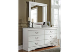 Anarasia White Dresser and Mirror from Ashley Furniture - Luna Furniture