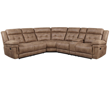 Anastasia Cocoa 3-Piece Reclining Sectional from Steve Silver - Luna Furniture