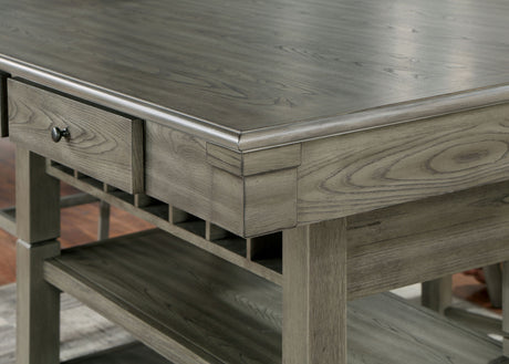 Anaya Gray Counter Ht. Table from Furniture of America - Luna Furniture