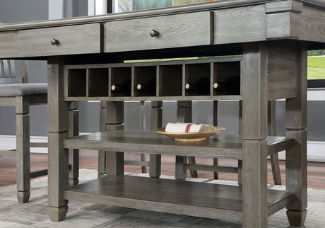 Anaya Gray Counter Ht. Table from Furniture of America - Luna Furniture