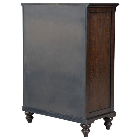 Andover Dark Oak 5-Drawer Chest from Coaster - Luna Furniture